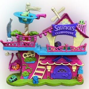 Squinkies Clubhouse and 9 Figures Puppies, Turtle and more